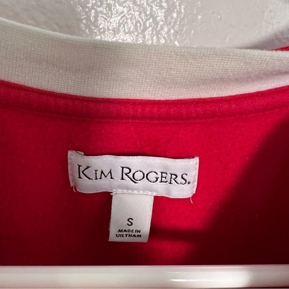 Kim Rogers Sweatshirt Red Fair Isle - Picture 9 of 10